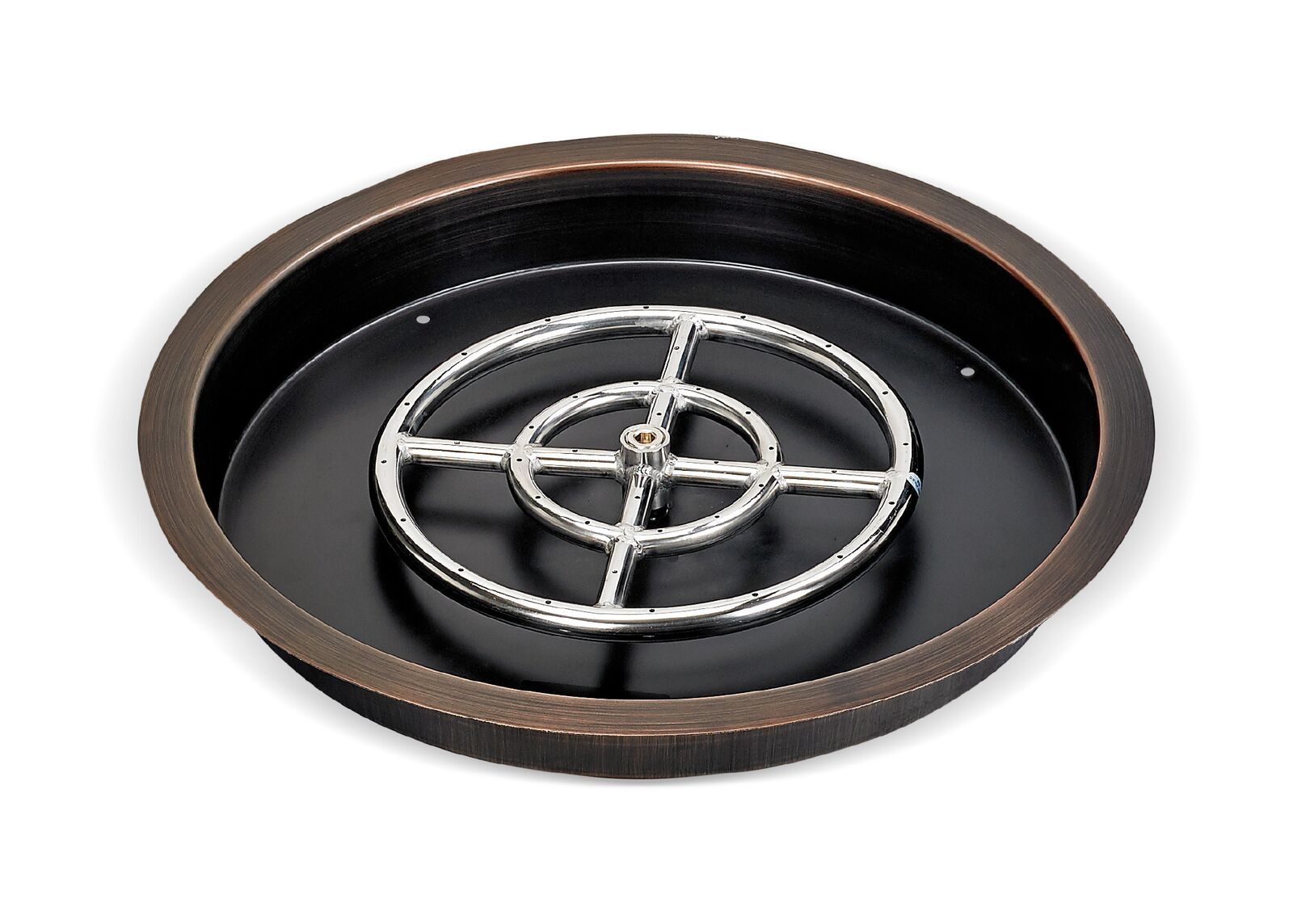 American Fire Products Round Oil Rubbed Bronze Drop-In Fire Pit Pan