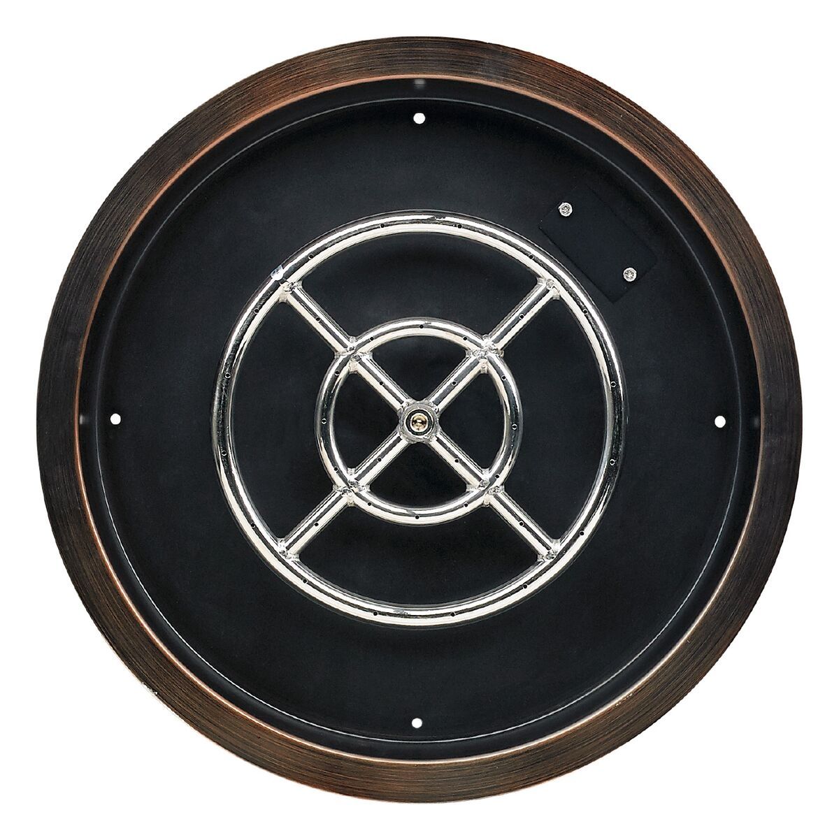 American Fire Products Round Oil Rubbed Bronze Drop-In Fire Pit Pan