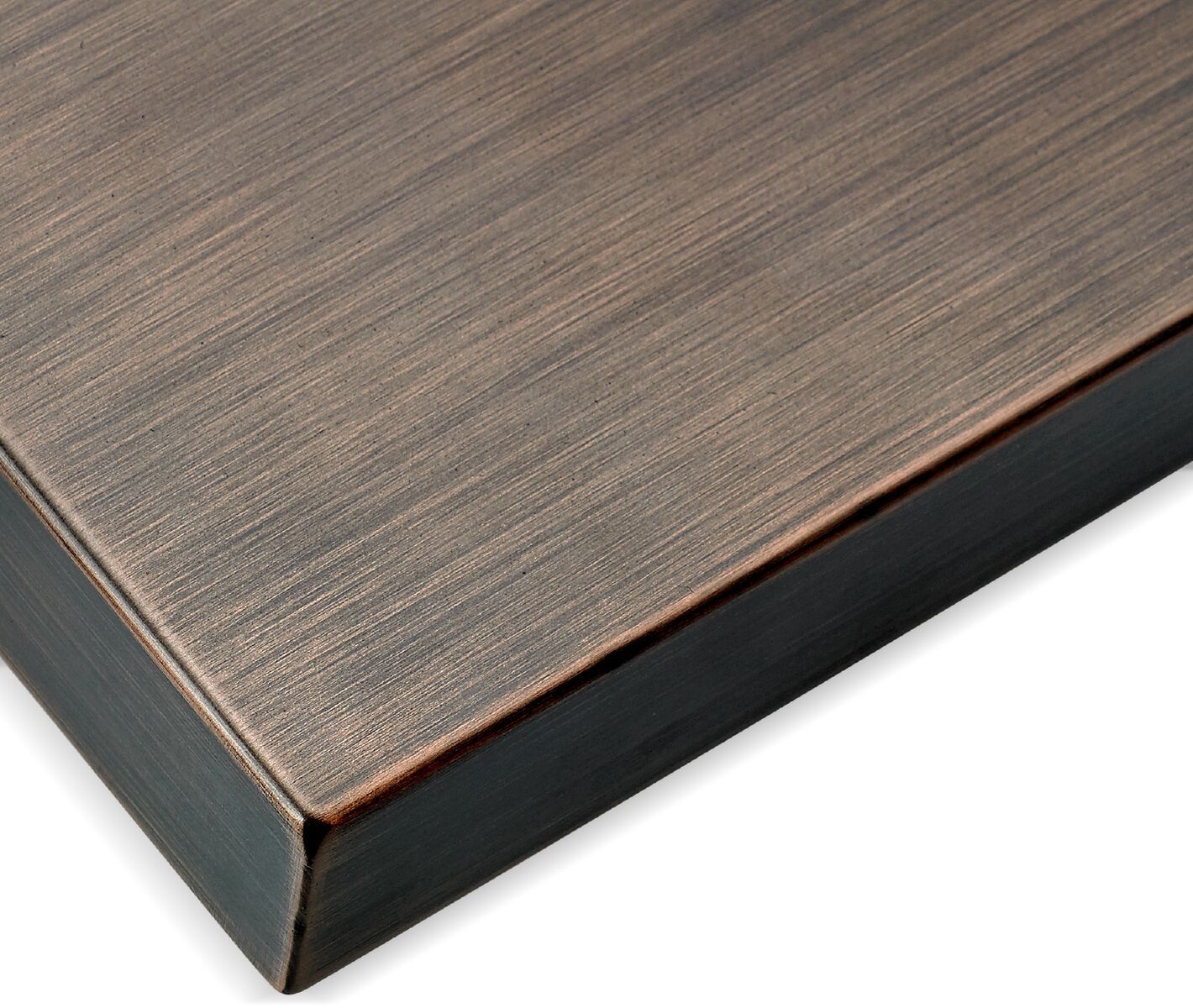 American Fire Products Oil Rubbed Bronze Linear Fire Pit Cover - Stainless Steel Protection - Drop-In Pans