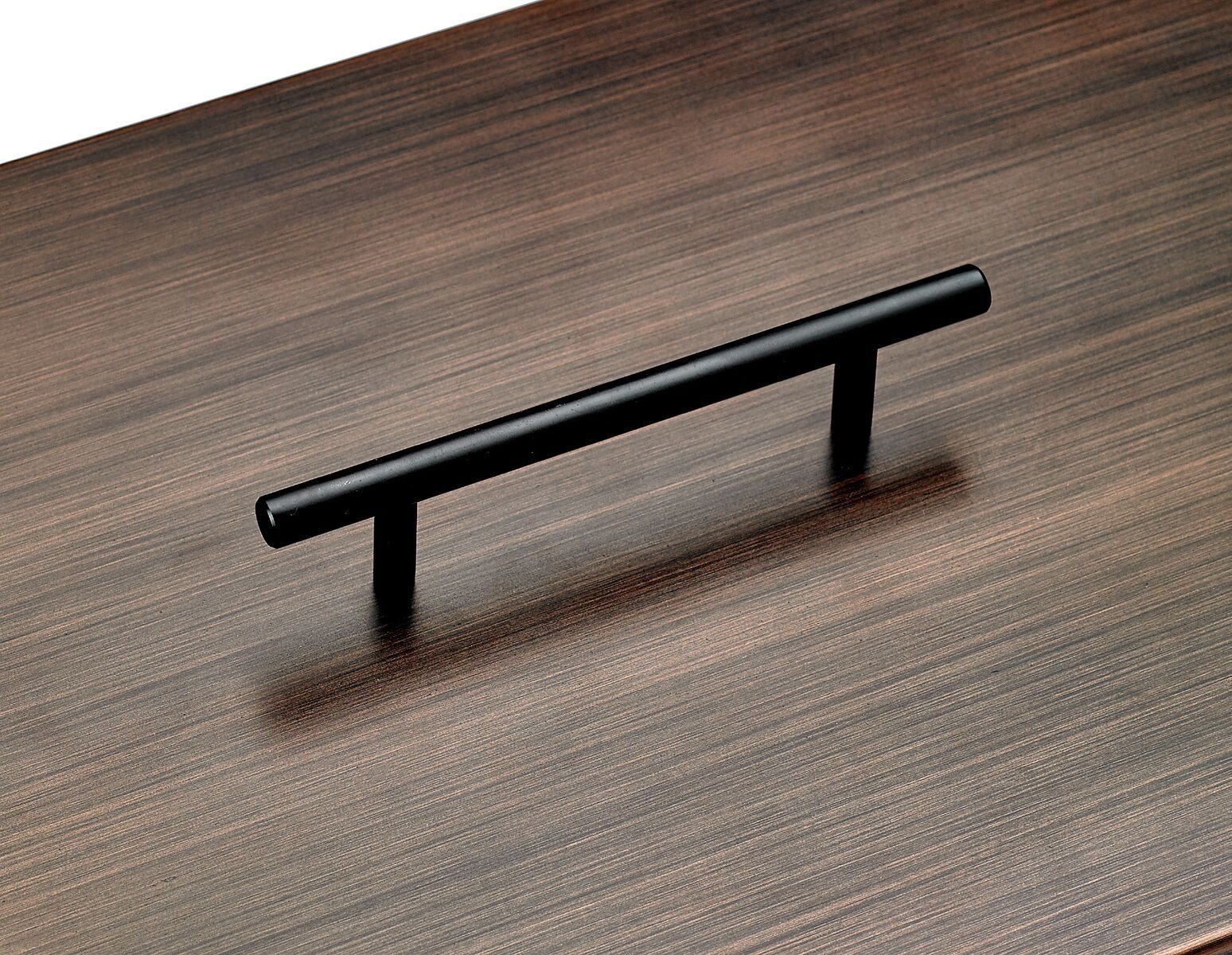 American Fire Products Oil Rubbed Bronze Linear Fire Pit Cover - Stainless Steel Protection - Drop-In Pans