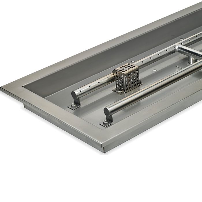 American Fire Products 30" x 10" Stainless Steel Drop-In CSA Certified Fire Pit Pan Kit