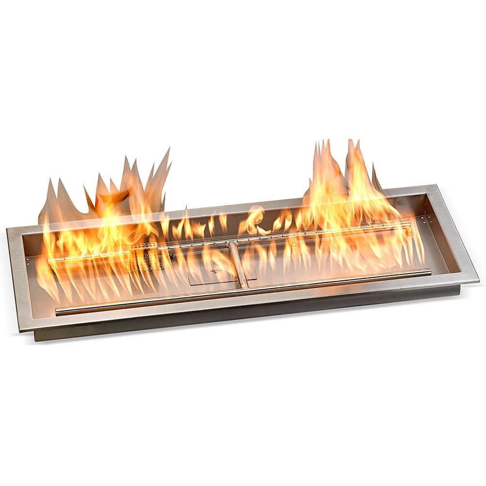 American Fire Products 36" x 12" Stainless Steel Drop-In CSA certified Fire Pit Pan Kit