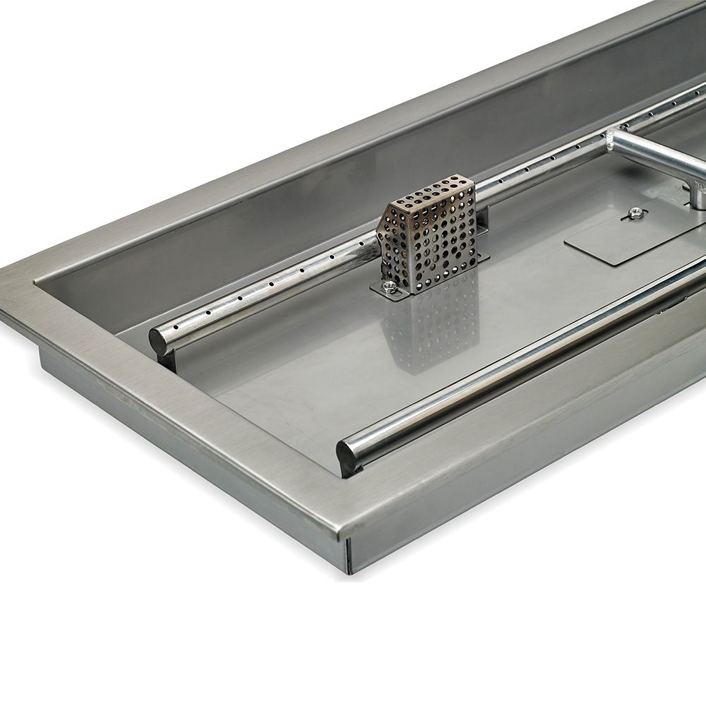 American Fire Products 36" x 12" Stainless Steel Drop-In CSA certified Fire Pit Pan Kit