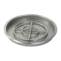 American Fire Products 25" Round Stainless Steel Drop-In Fire Pit Pan - 18" Ring - Spark Ignition - Natural Gas