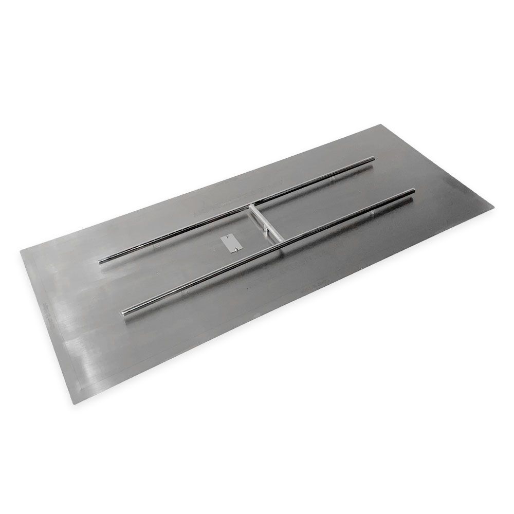 American Fire Products Rectangular Stainless Steel Flat Fire Pit Pan