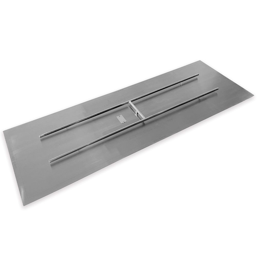 American Fire Products Rectangular Stainless Steel Flat Fire Pit Pan