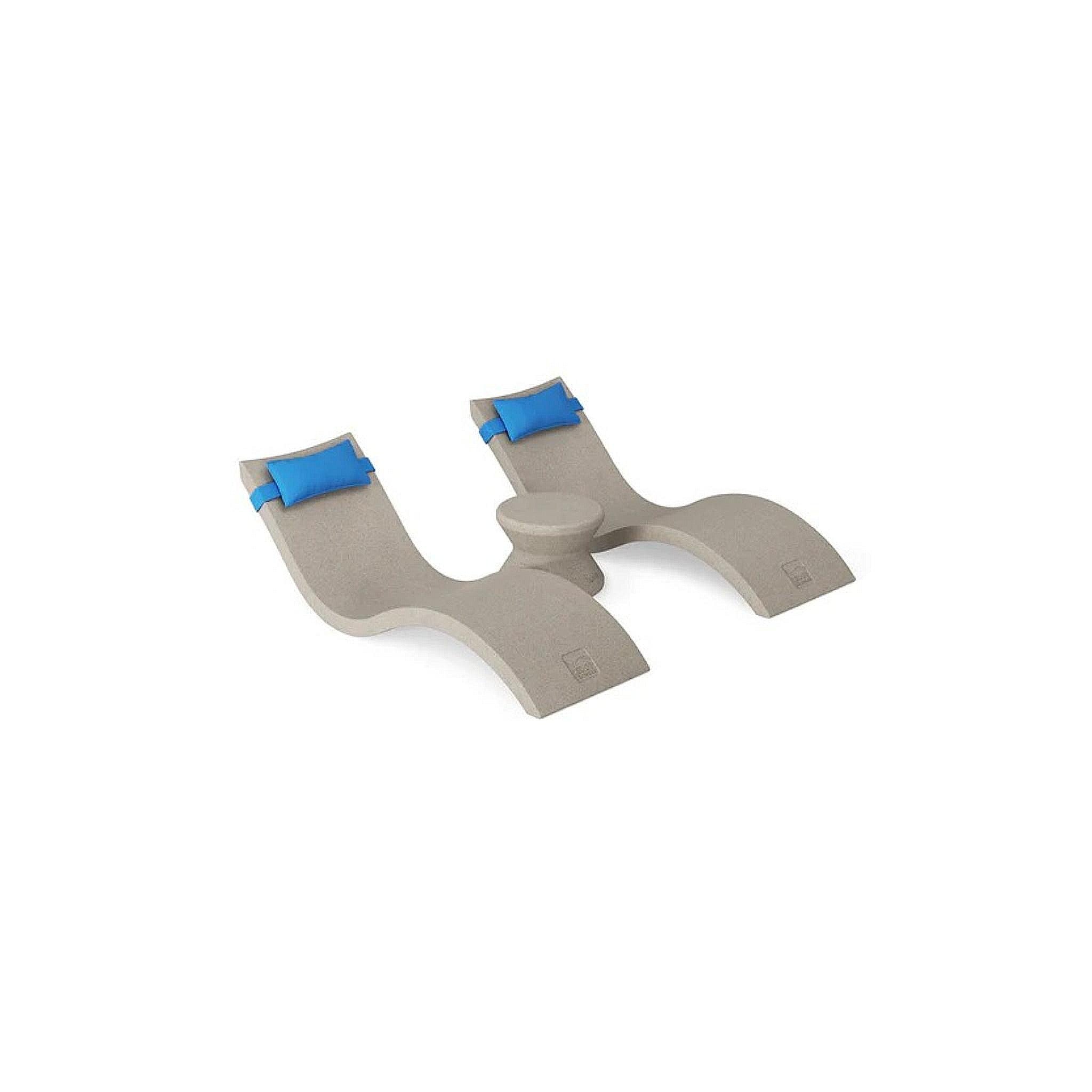 Signature Chaise Headrest Pillow and Side Table In-Pool Set