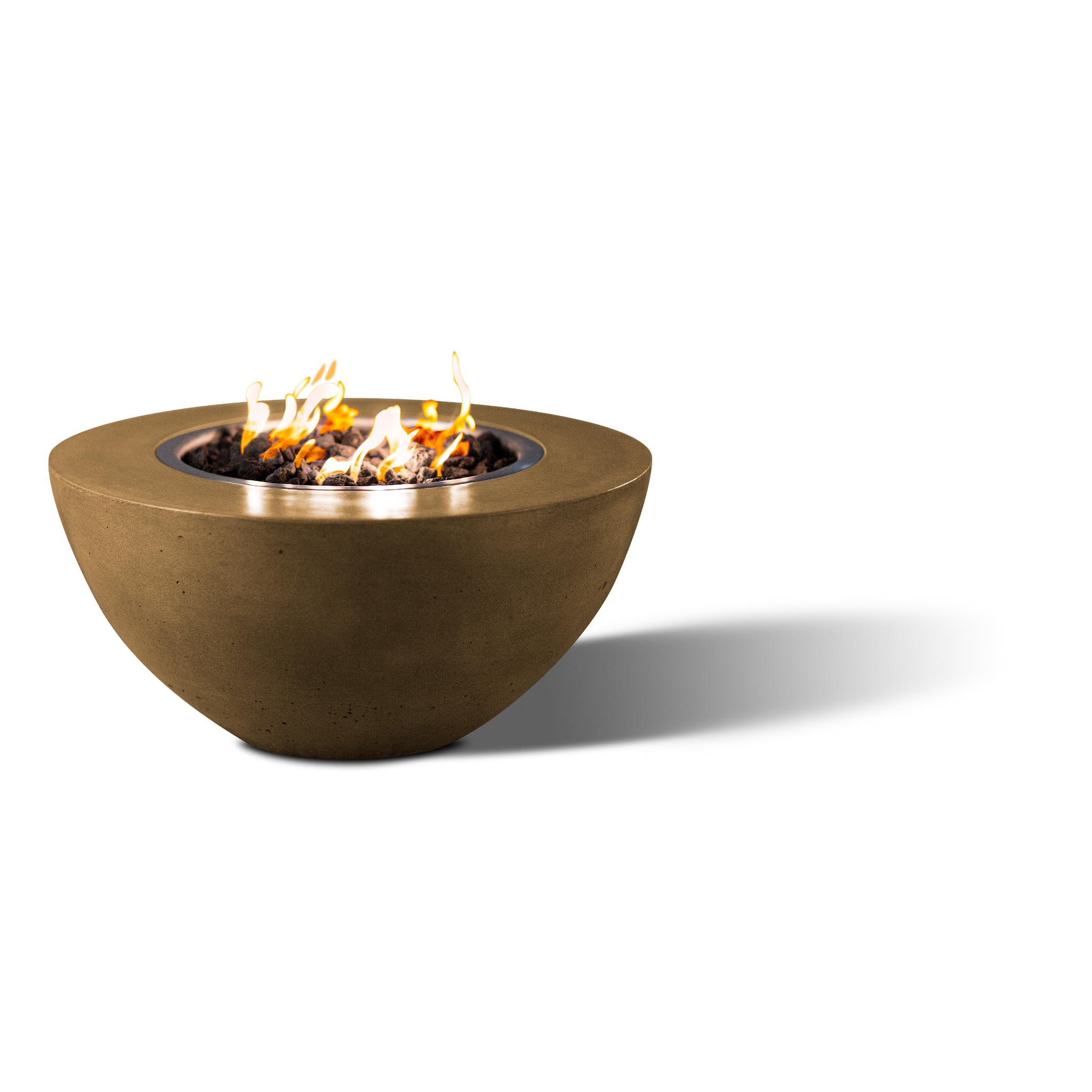 Slick Rock Oasis Round Fire Bowl - Match-Lit