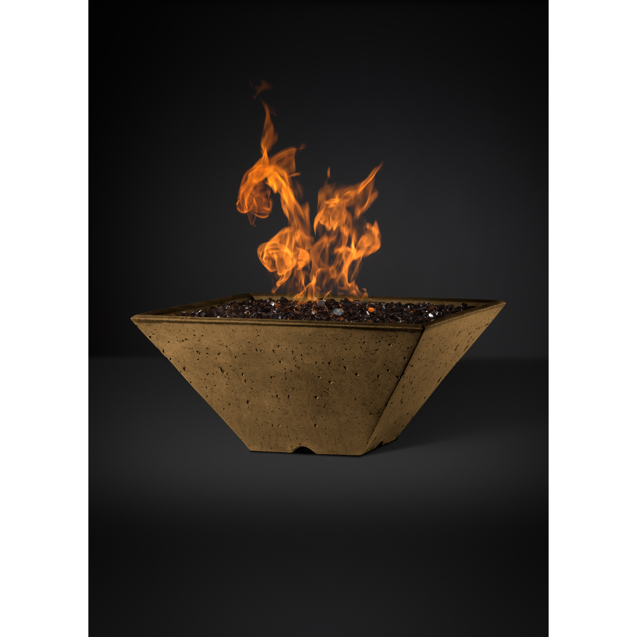 Slick Rock Ridgeline Square Fire Bowl - Match-Lit