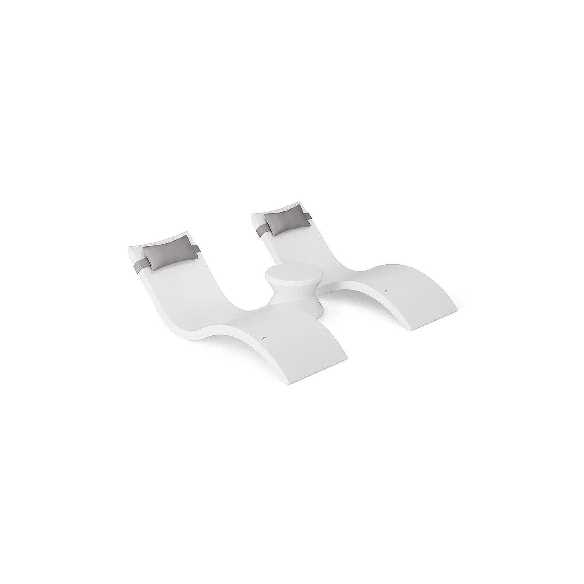 Signature Chaise Headrest Pillow and Side Table In-Pool Set