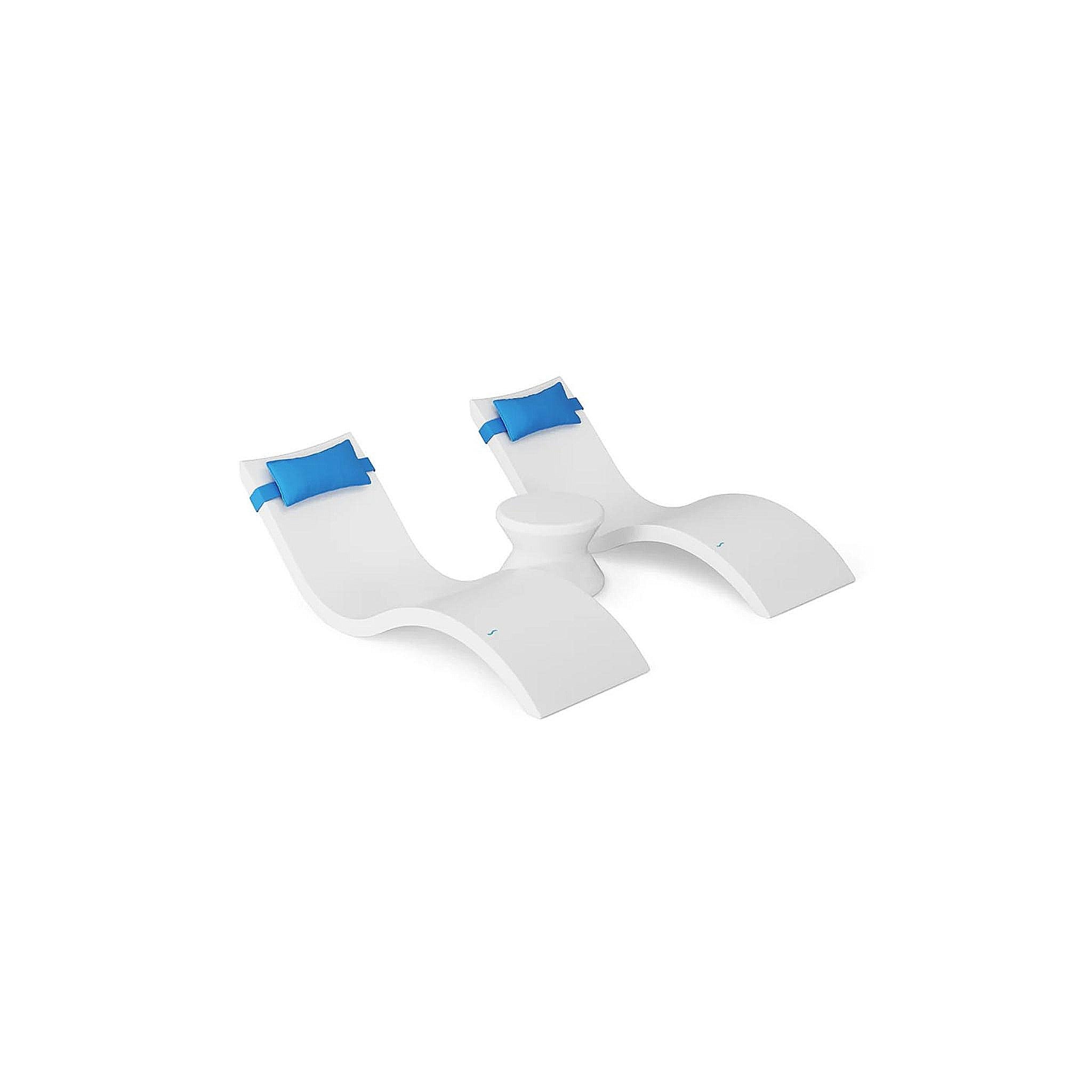Signature Chaise Headrest Pillow and Side Table In-Pool Set