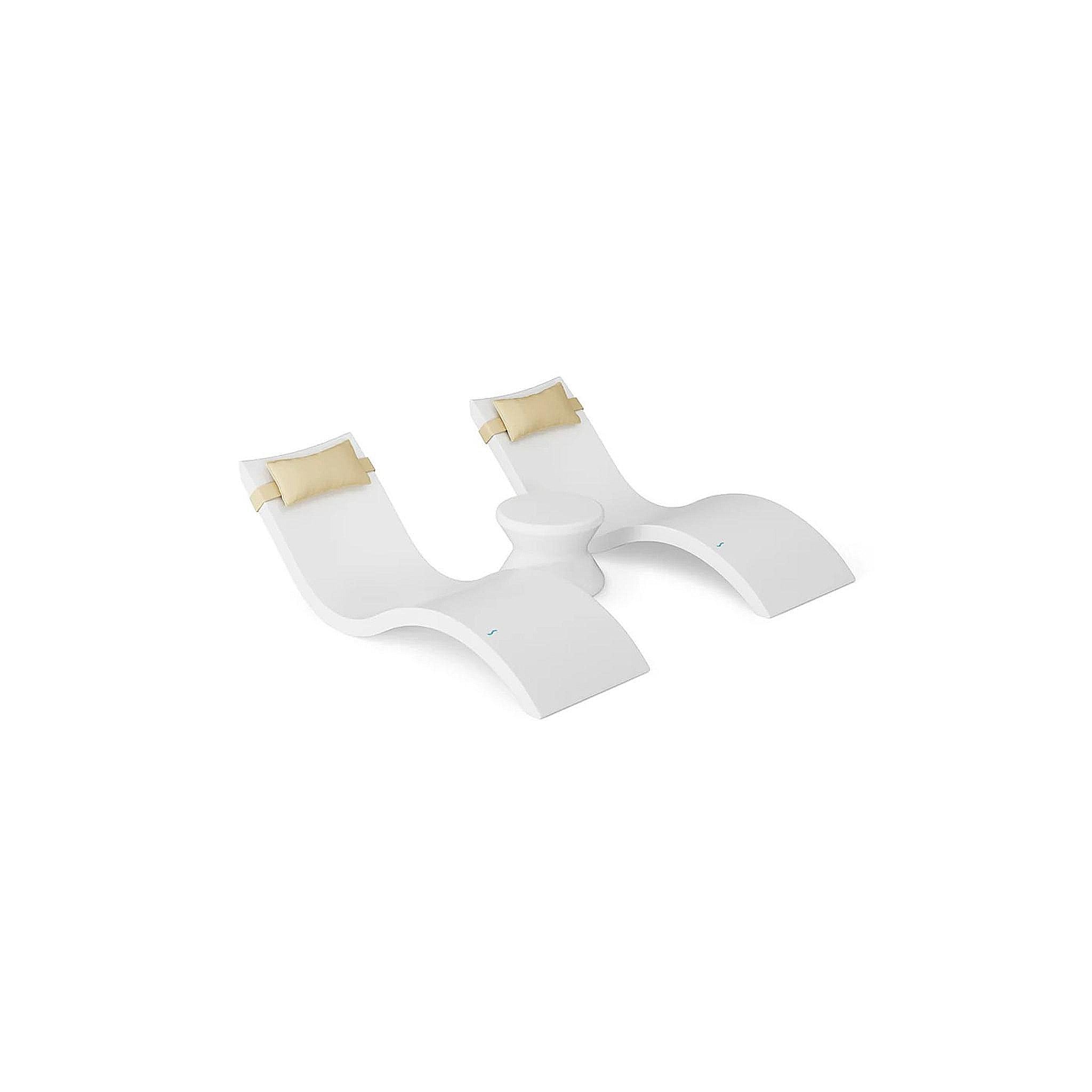 Signature Chaise Headrest Pillow and Side Table In-Pool Set