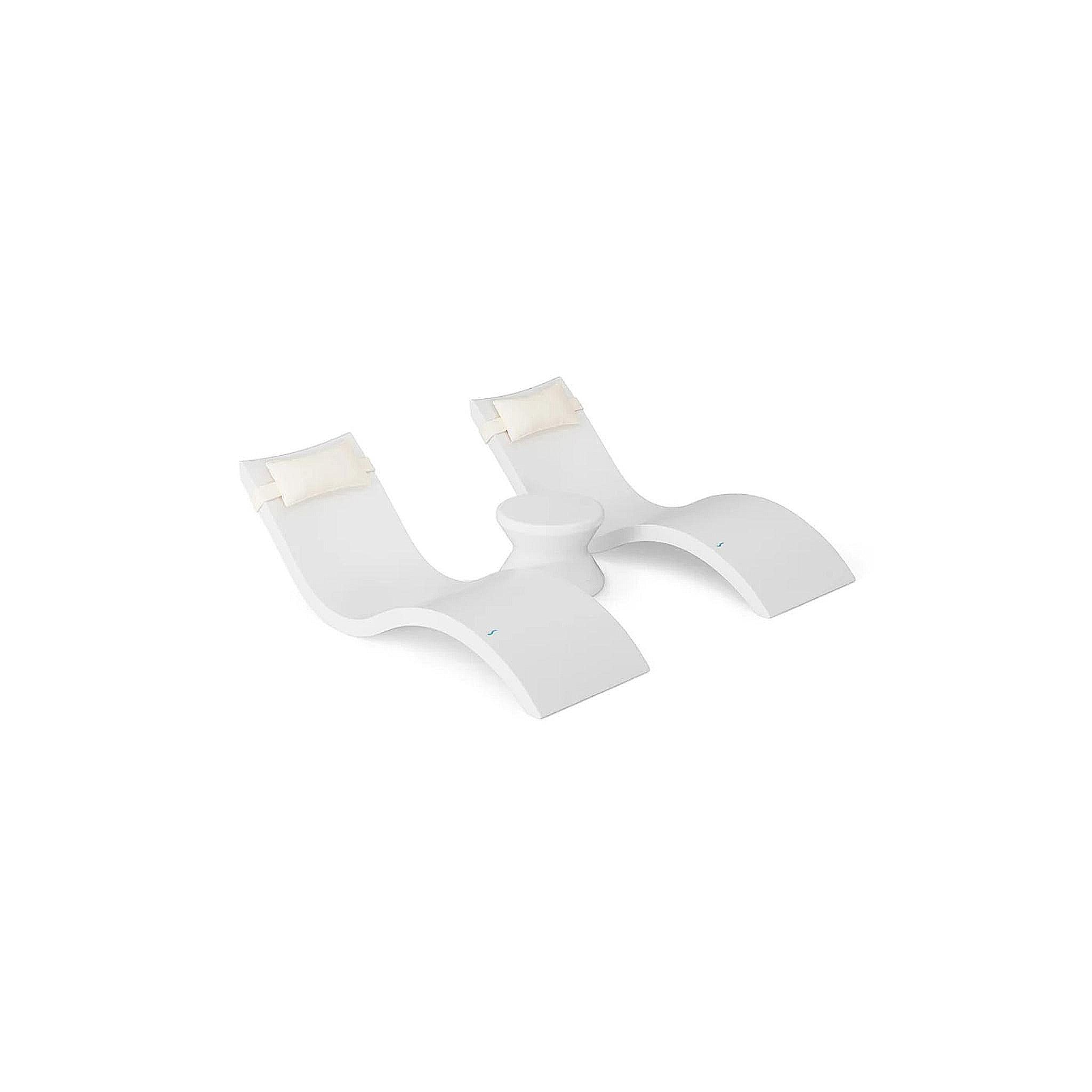 Signature Chaise Headrest Pillow and Side Table In-Pool Set